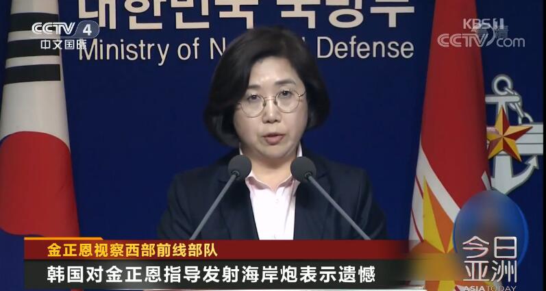 韩国国防部发言人崔贤洙（视频截图）